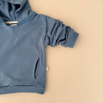 Conjunto Infantil Moletom Peluciado Comfy Capuz – Azul Boreau