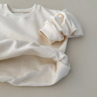 Conjunto Infantil Moletom Peluciado Comfy – Natural