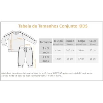 Conjunto Infantil Moletom Peluciado Comfy – Off White com Preto