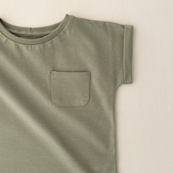 Conjunto Kids Camiseta Bolso e Shorts – Verde Pistache