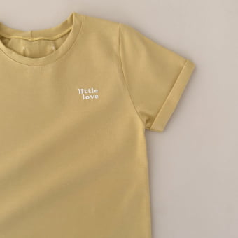 Conjunto Kids Camiseta e Short - Amarelo Brulée