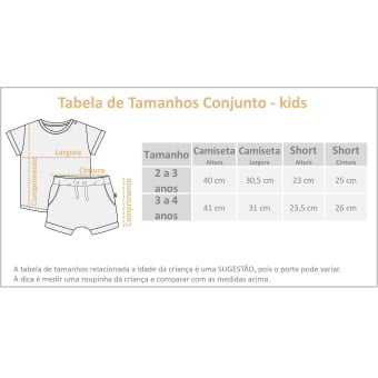Conjunto Kids Camiseta e Short - Azul Gelato