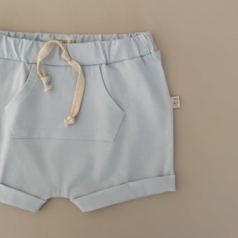 Conjunto Kids Camiseta e Shorts Canguru – Azul Céu