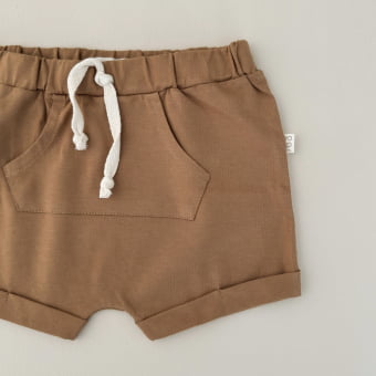 Conjunto Kids Camiseta e Shorts Canguru – Caramelo