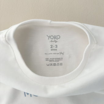 Conjunto Kids Camiseta Oversized e Short - Off White e Azul Gelato