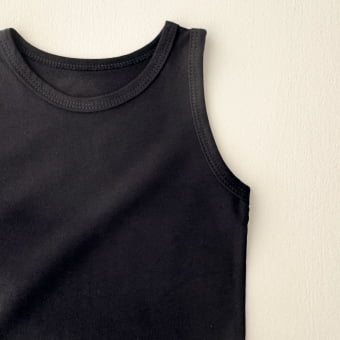 Conjunto Kids Regata e Short Cotton Leve - Preto