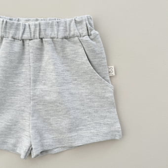 Short Infantil Bolsos Unissex - Cotton Premium Leve - Mescla Claro