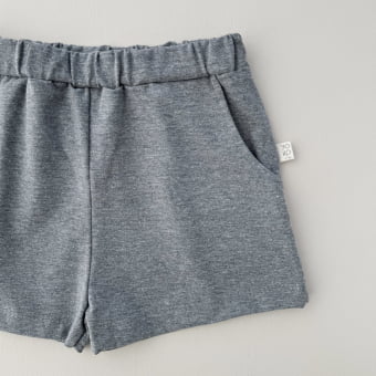 Short Infantil Bolsos Unissex - Cotton Premium Leve - Mescla Escuro