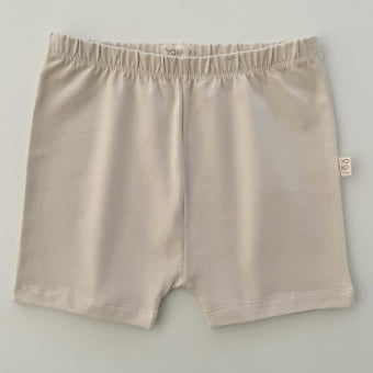 Short Infantil Slim Unissex - Cotton Premium Leve - Aveia