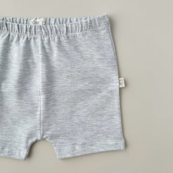 Short Infantil Slim Unissex - Cotton Premium Leve - Mescla Claro