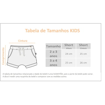 Short Kids Saruel - Listrado Marfim e Azul