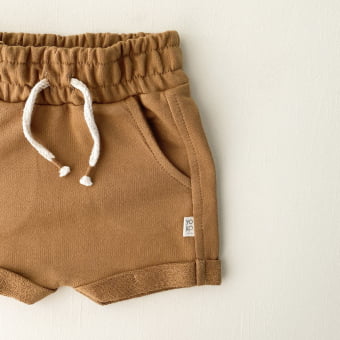 Short Saruel Kids Moletom - Caramelo