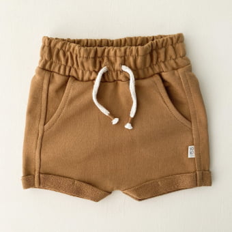 Short Saruel Kids Moletom - Caramelo