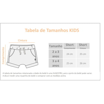 Short Saruel Kids Moletom - Caramelo