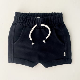 Short Saruel Kids Moletom - Preto