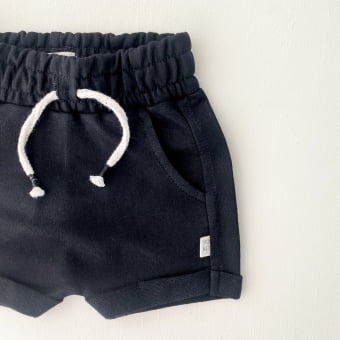 Short Saruel Kids Moletom - Preto