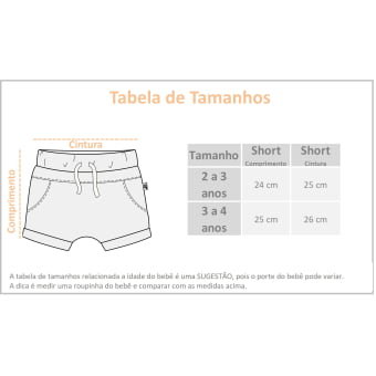 Short Saruel Kids Texturizado - Mel