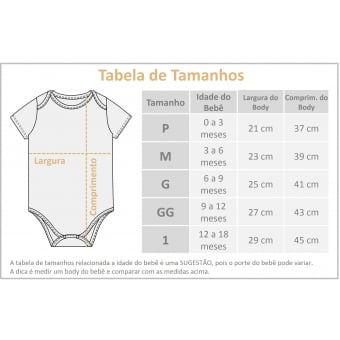 Kit Body Bebe e Camiseta Manga Curta Arte Orgânica - 6 peças