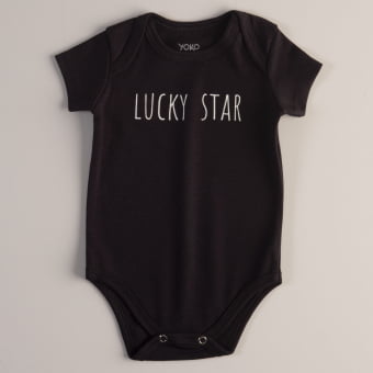 Kit Body Bebe e Camiseta  Manga Curta Céu Estrelado - 6 peças