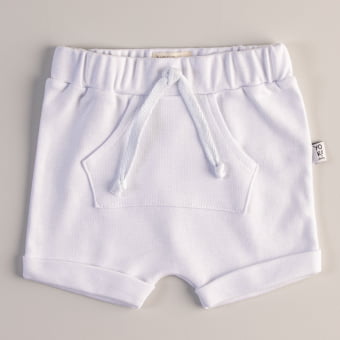 Short Saruel Bebe Unissex - Branco