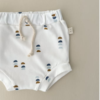 Conjunto Bebe Body Manga Curta e Tapa Fraldas - Arte Minimalista