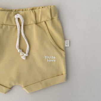 Conjunto Bebe Camiseta e Short - Amarelo Brulée
