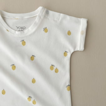 Conjunto Bebe Camiseta e Shorts - Cotton Premium Leve - Lemon