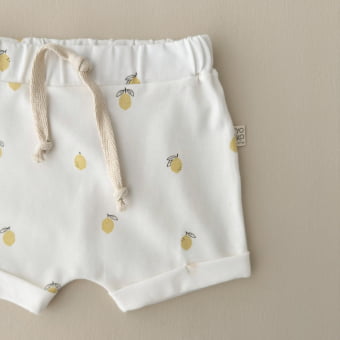 Conjunto Bebe Camiseta e Shorts - Cotton Premium Leve - Lemon