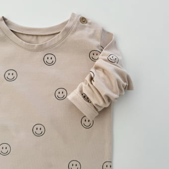 Conjunto Bebe Camiseta Manga Longa e Calça Cotton Leve - Happy