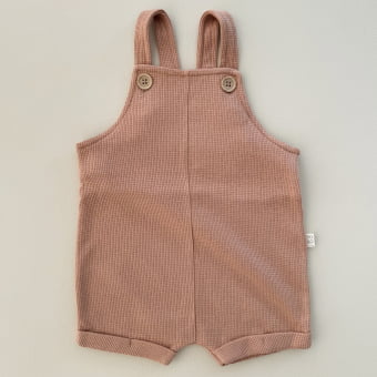Jardineira Bebe Waffle – Telha