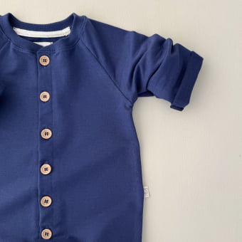 Macacão Bebe Molecotton Comfy - Azul Cobalto