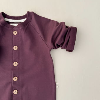 Macacão Bebe Molecotton Comfy - Beringela