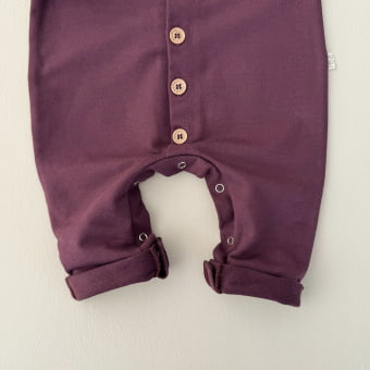 Macacão Bebe Molecotton Comfy - Beringela