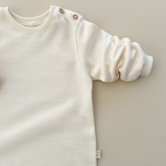 Macacão Bebe Moletom Peluciado Comfy Básico - Natural