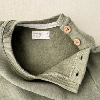 Macacão Bebe Moletom Peluciado Comfy Básico - Verde Pistache