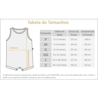 Macaquinho Bebe Regata Cotton Leve - Aqua