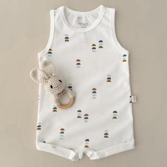 Macaquinho Bebe Regata Cotton Leve - Arte Minimalista