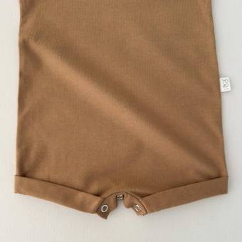 Macaquinho Bebe Regata Cotton Leve - Caramelo