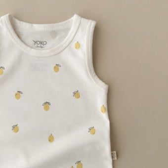 Macaquinho Bebe Regata Cotton Leve - Lemon