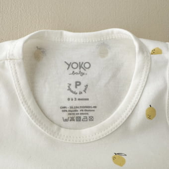 Macaquinho Bebe Regata Cotton Leve - Lemon