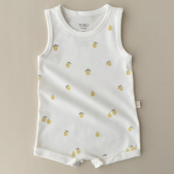Macaquinho Bebe Regata Cotton Leve - Lemon