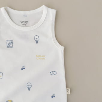 Macaquinho Bebe Regata Cotton Leve - Snack Lover