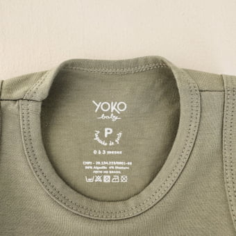 Macaquinho Bebe Regata Cotton Leve - Verde Pistache