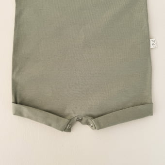 Macaquinho Bebe Regata Cotton Leve - Verde Pistache