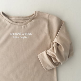 Conjunto Bebê Pijama Manga Longa Cotton Leve – Latte
