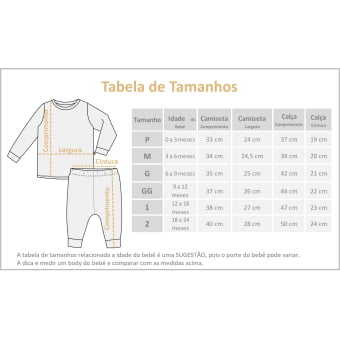 Conjunto Bebe Pijama Manga Longa- Off White e Sol Amarelo