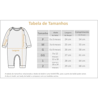 Macacão Bebe Pijama Manga Longa - Off White e Nuvem Azul