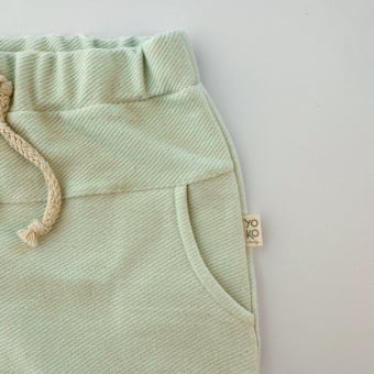 Short Saruel Bebe Moletinho Texturizado - Verde Menta