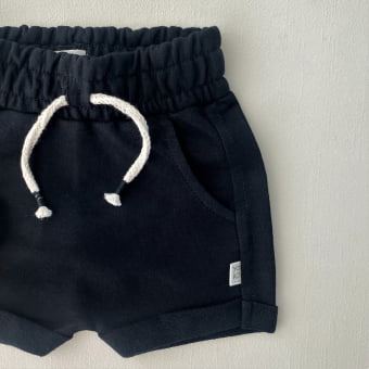 Short Saruel Bebe Moletom - Preto