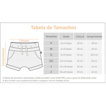 Short Saruel Bebe Texturizado - Azul